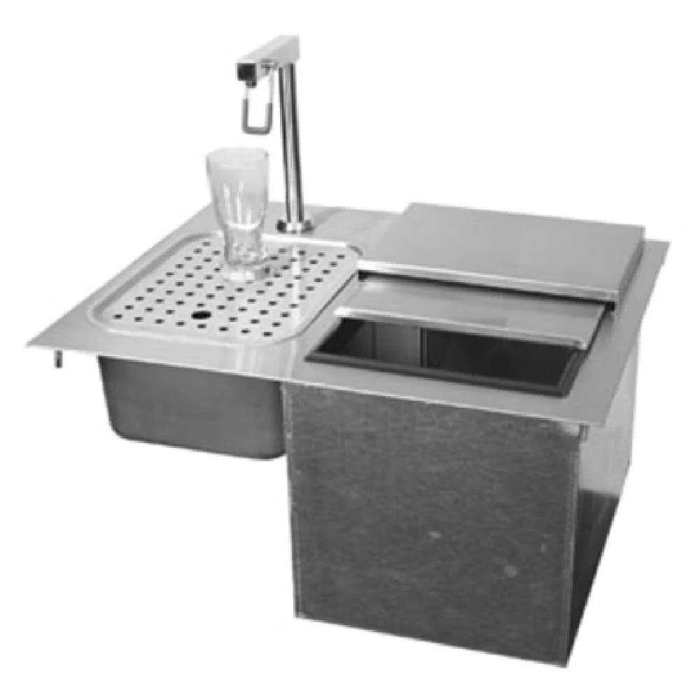 Glastender DI-IW24-LF 24" x 19" Drop-In Ice Bin