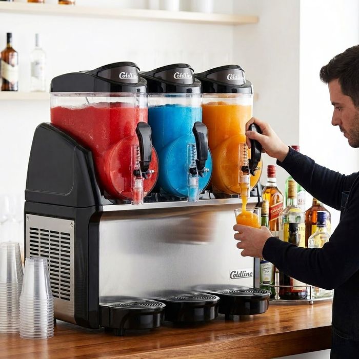 Coldline GRANITA-3N Triple 3 Bowl Pourover Granita Slush Machine