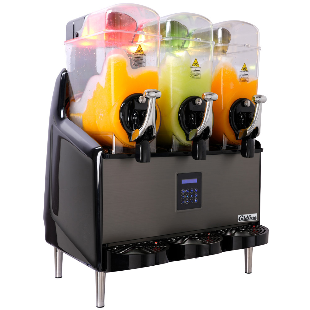 Coldline GRANITA3-MAX Triple 3 Bowl Pourover Granita Slush Machine - 9.6 Gallon