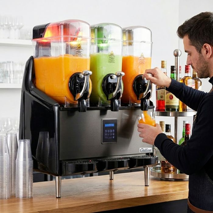 Coldline GRANITA3-MAX Triple 3 Bowl Pourover Granita Slush Machine
