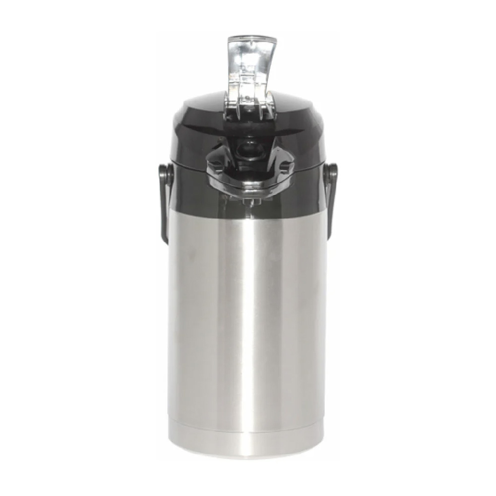 Grindmaster 2502-000 2.2 Liter Glass Liner, Stainless Steel Lever Airpot with Black Top