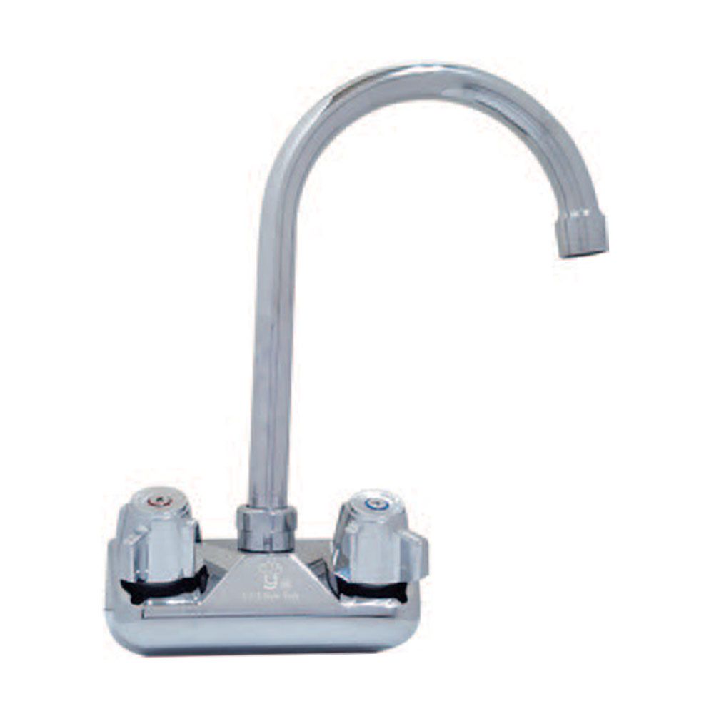 L&J HFC-6W 6" Wall Mounted Gooseneck Faucet
