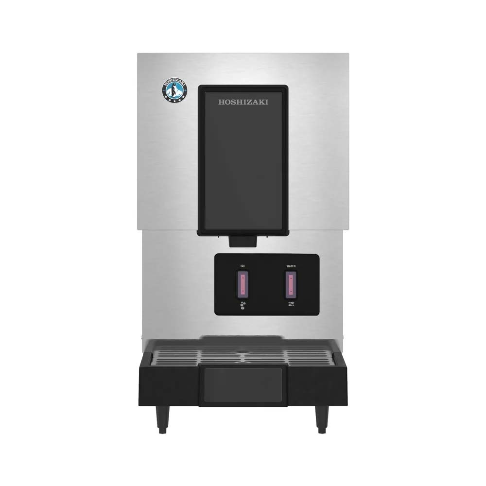 Hoshizaki DCM-271BAK-OS 17" 286 lb. Opti-Serve Series Air-Cooled Cubelet Ice Machine and Water Dispenser with 10 lb. Storage
