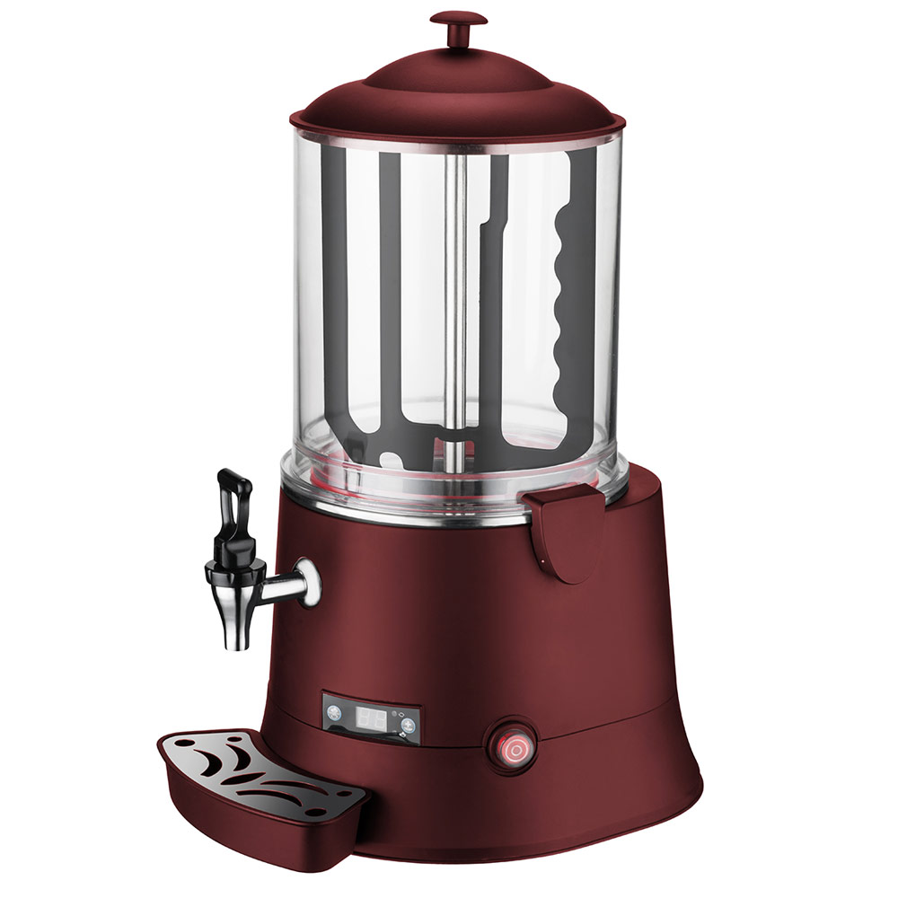 CHOCO10R 2.6 Gallon 10 Liter Hot Beverage / Hot Topping Dispenser - RED