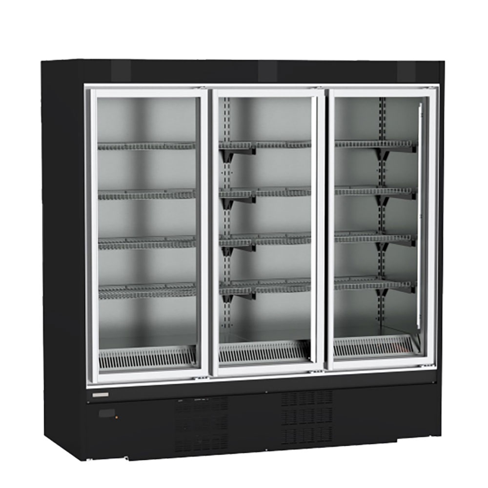 Hydra-Kool HK-GDT-80-S 78" Bottom Mount Dual Temp Refrigerator/Freezer