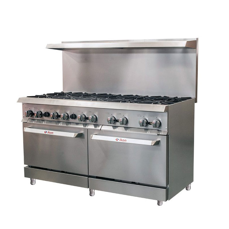 IKON IR-10-60-LP 60" Liquid Propane Gas Range with 10 Burners and 2 Ovens