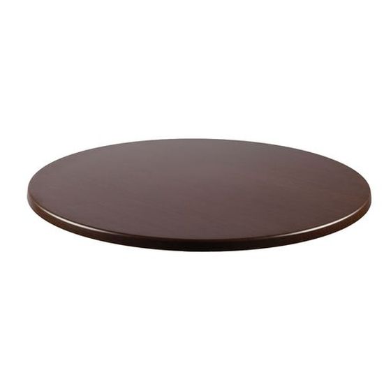 JMC Furniture Outdoor 24" Round Wenge Topalit Table Top with 1 1/4" Thick Edge & 3/4" Thick Center