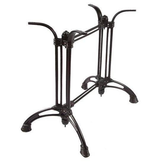 JMC Furniture TT-105 Indoor Cast Iron Table Base - 28.5" Height / 34.25" Spider Length / 21" x 33" Base Spread