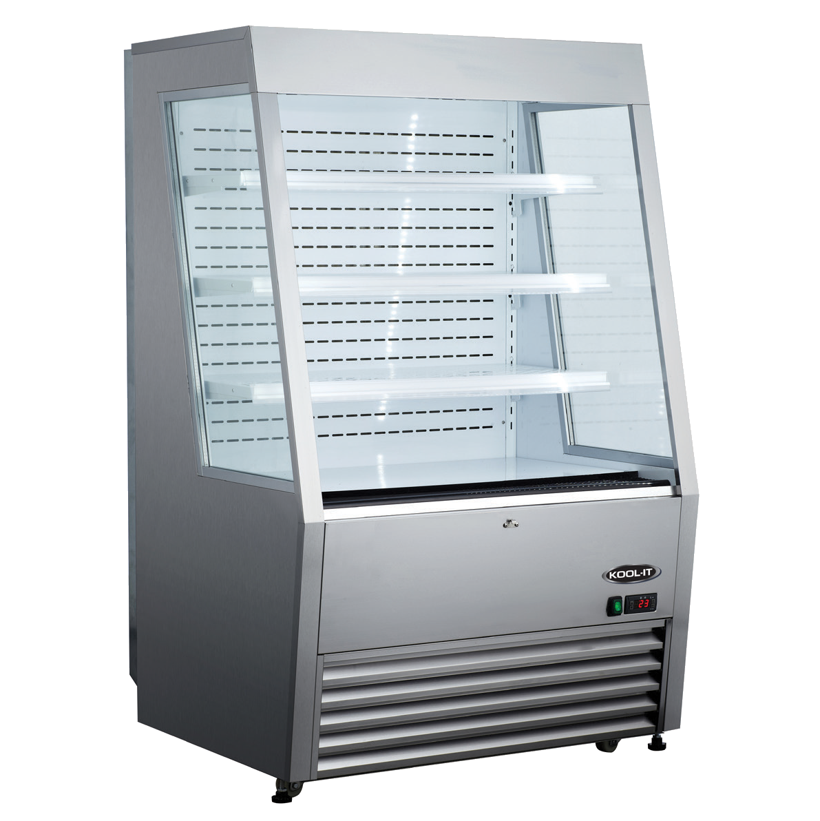 Kool-It KOM-48 SS 48" Open Air Refrigerated Grab and Go Display Case