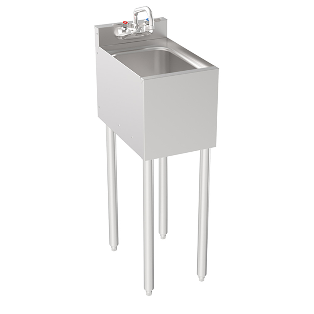 Krowne 18-1C Silver Series 12" One Compartment Bar Sink