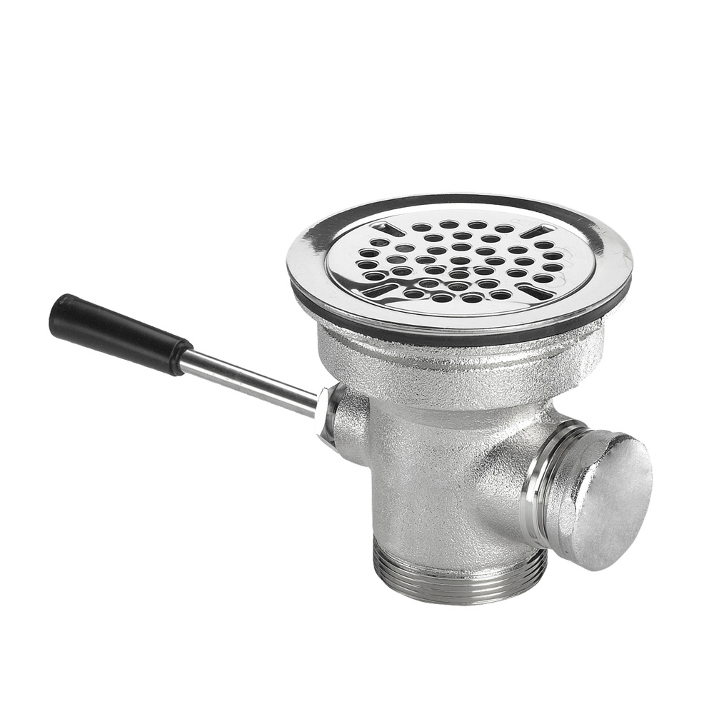 Krowne 22-404-S 3-1/2" Lever Handles Waste Drain with Short Handle & 1-1/4" Overflow Outlet