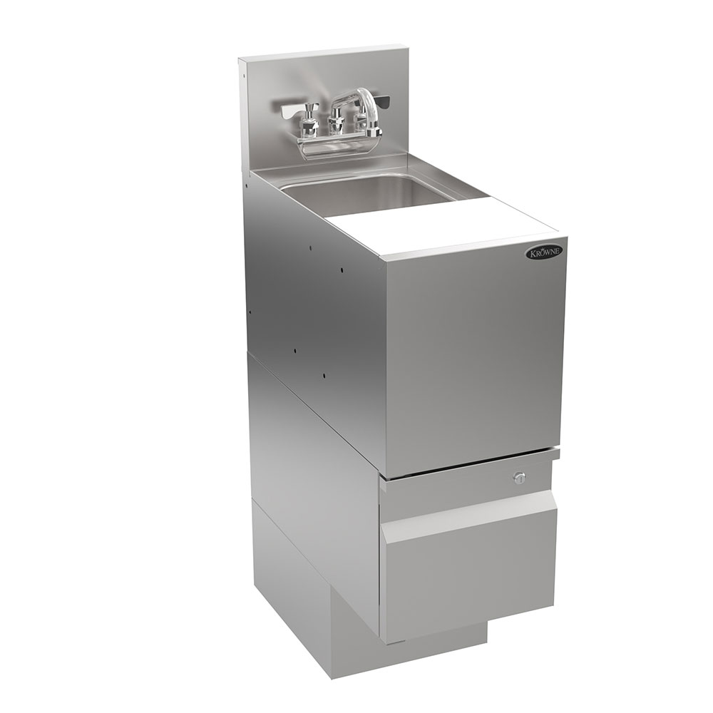 Krowne AL24-MC12 Alchemy Series 12"L x 24"D Speed and Dump Station with Faucet