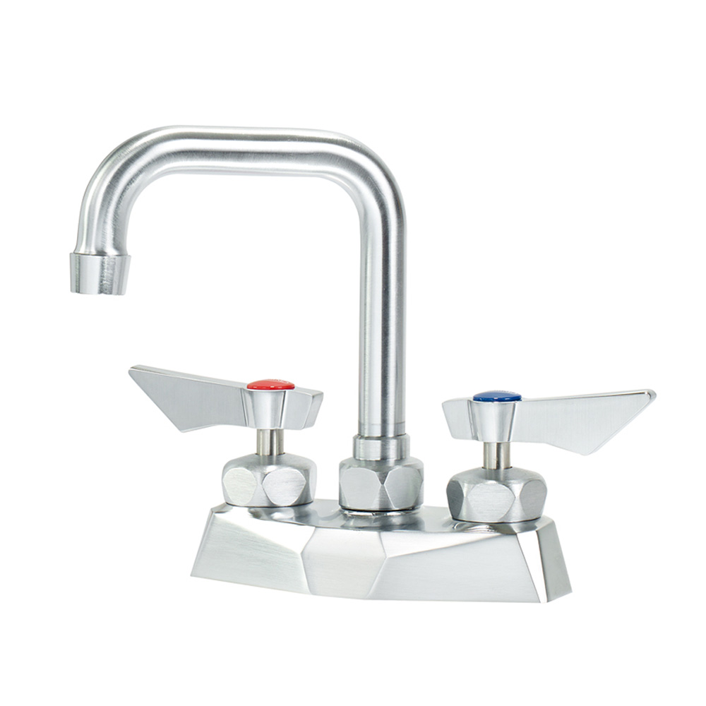 Krowne DX-325 Diamond Series 4" Center Deck Mount Faucet with 4-1/2" Double Bend Spout