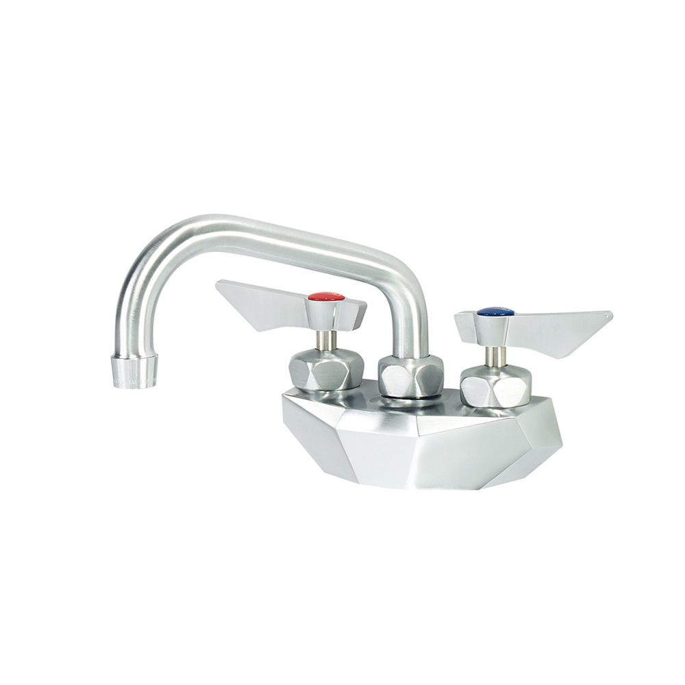 Krowne DX-406 Diamond Series 4" Center Wall Mount Faucet with 6" Swing Spout