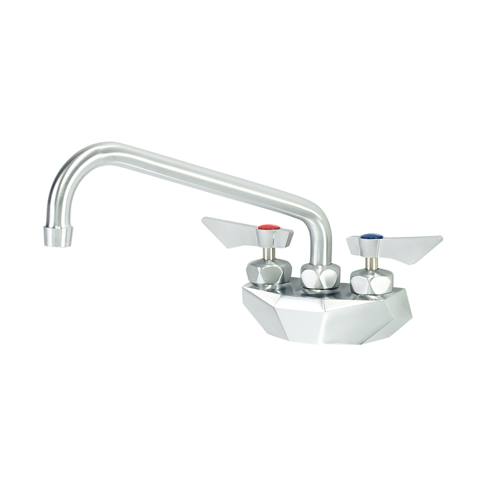 Krowne DX-410 Diamond Series 4" Center Wall Mount Faucet with 10" Swing Spout