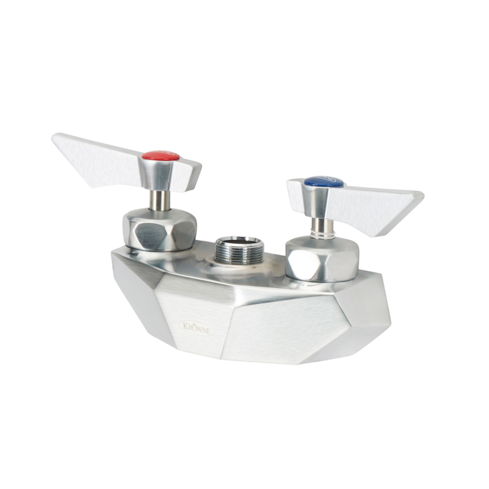 Krowne DX-4XX Diamond Series 4" Center Wall Mount Faucet Body, No Spout