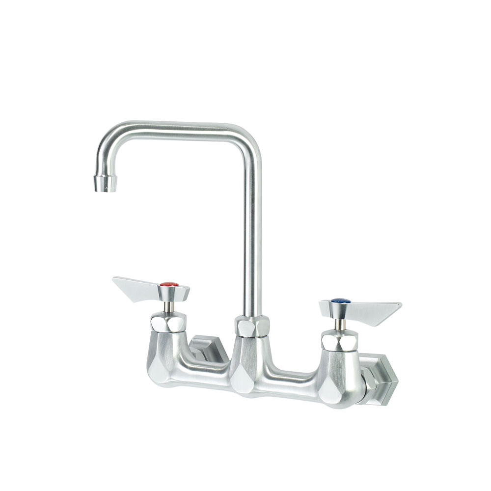 Krowne DX-801 Diamond Series 8" Center Wall Mount Faucet with 6" Double Bend Spout