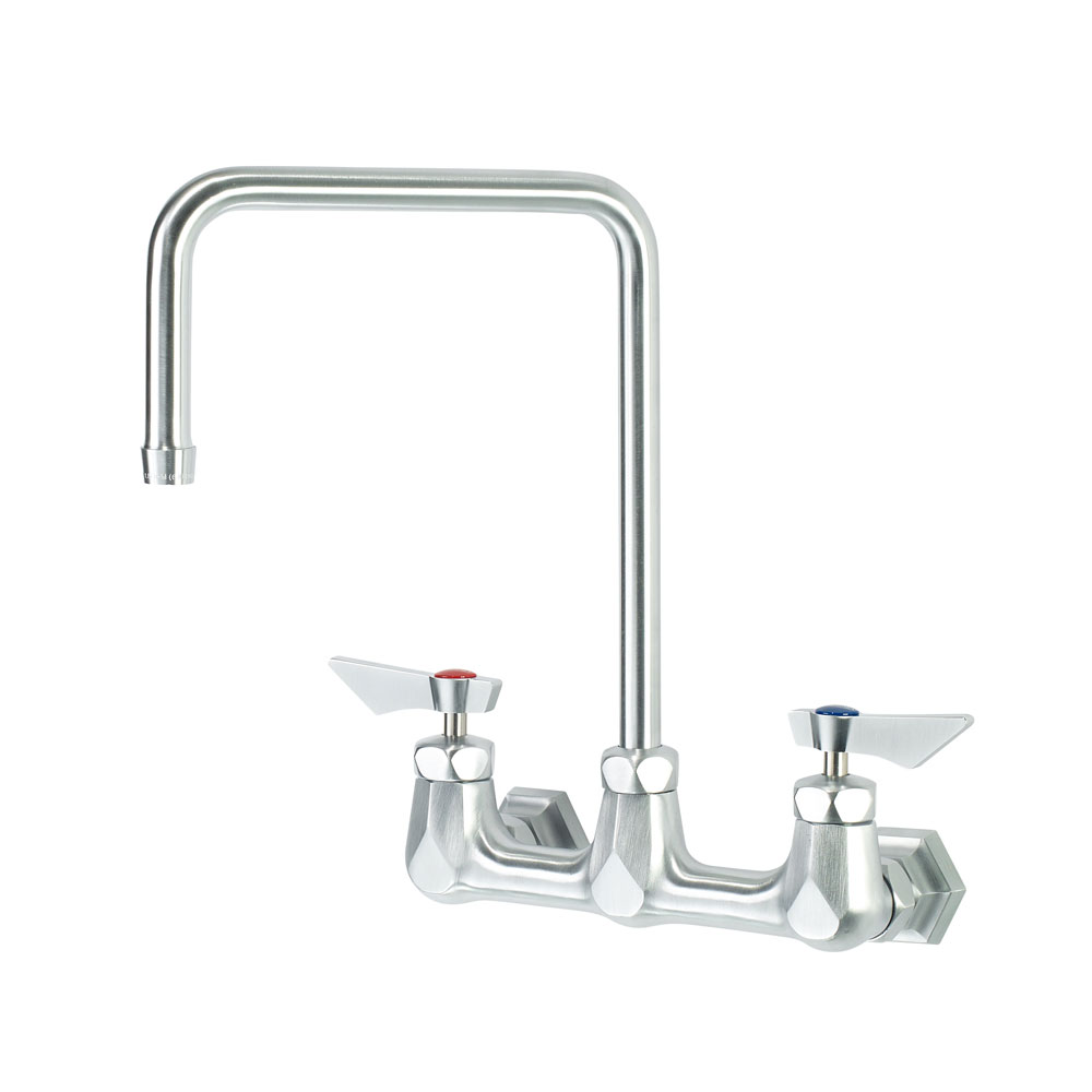 Krowne DX-802 Diamond Series 8" Center Wall Mount Faucet with 8-1/2" Double Bend Spout