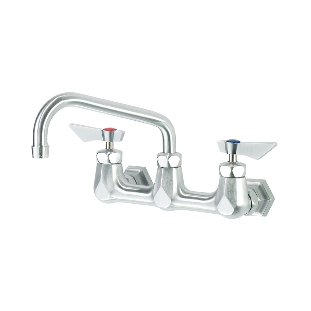 Krowne DX-806 Diamond Series 8" Center Wall Mount Faucet with 6" Swing Spout