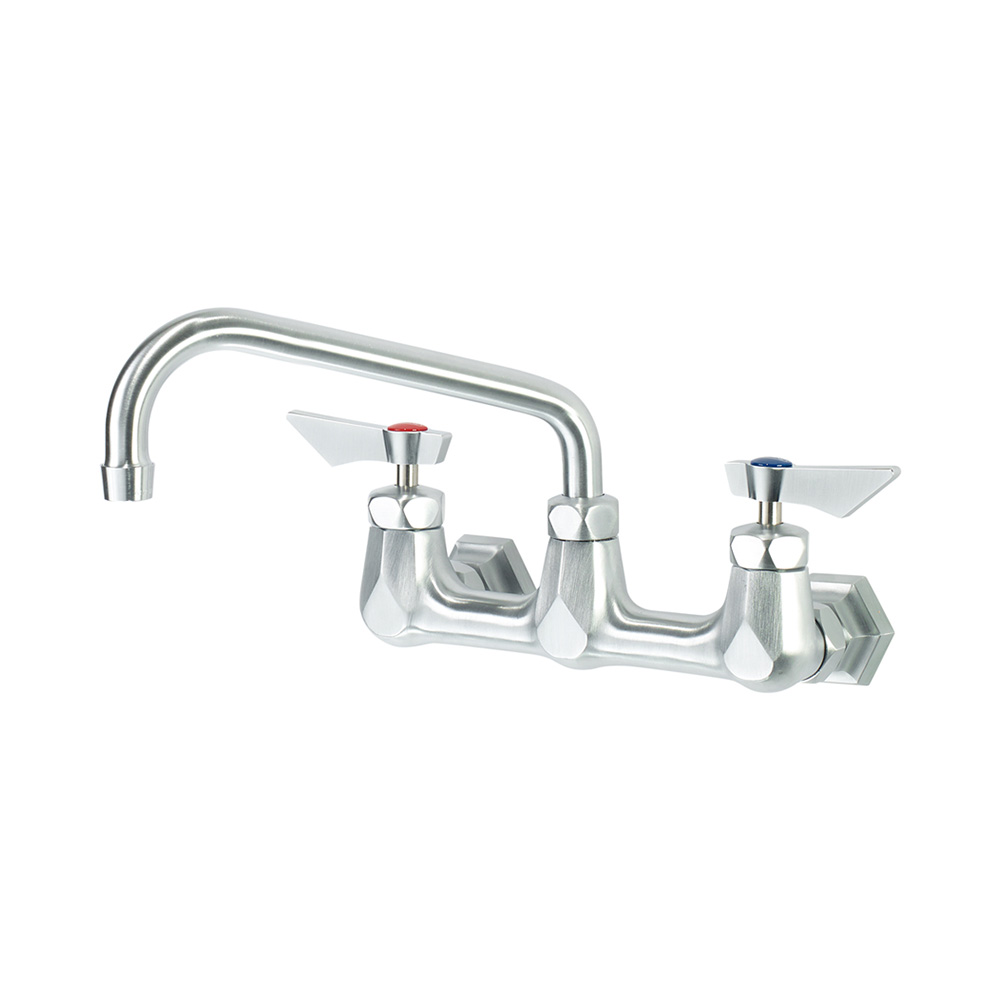 Krowne DX-808 Diamond Series 8" Center Wall Mount Faucet with 8" Swing Spout