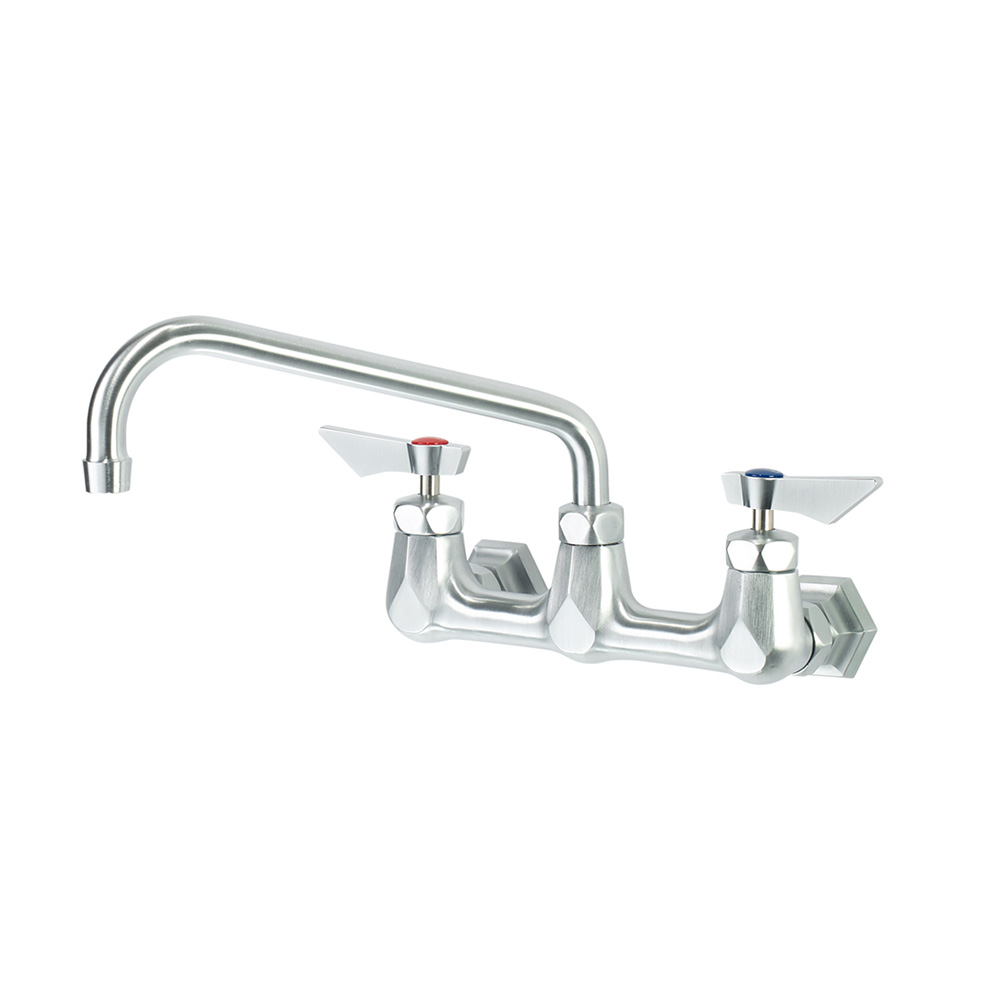 Krowne DX-810 Diamond Series 8" Center Wall Mount Faucet with 10" Swing Spout