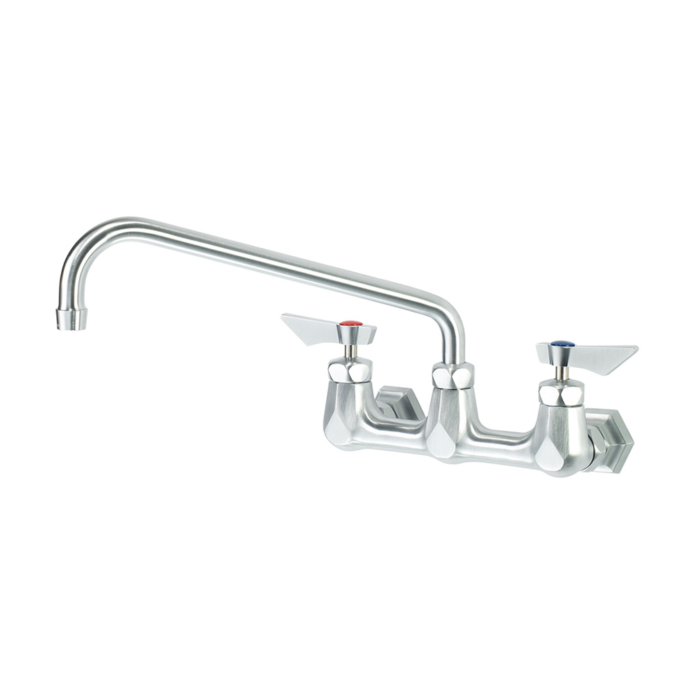 Krowne DX-812 Diamond Series 8" Center Wall Mount Faucet with 12" Swing Spout
