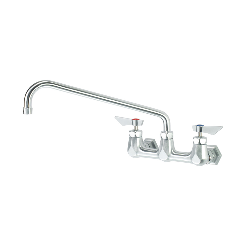 Krowne DX-814 Diamond Series 8" Center Wall Mount Faucet with 14" Swing Spout