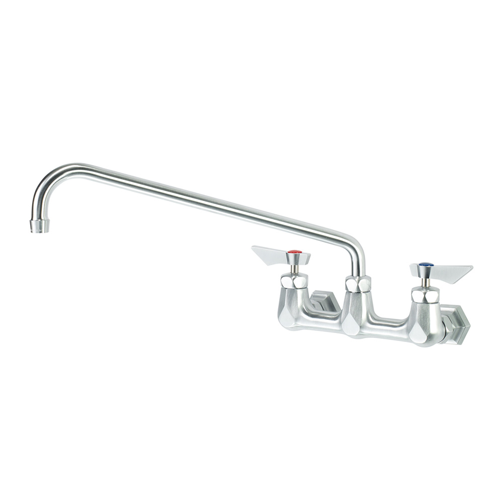 Krowne DX-816 Diamond Series 8" Center Wall Mount Faucet with 16" Swing Spout