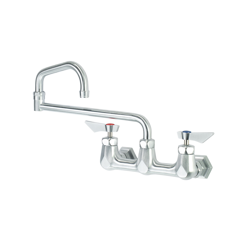 Krowne DX-818 Diamond Series 8" Center Wall Mount Faucet with 18" Jointed Spout