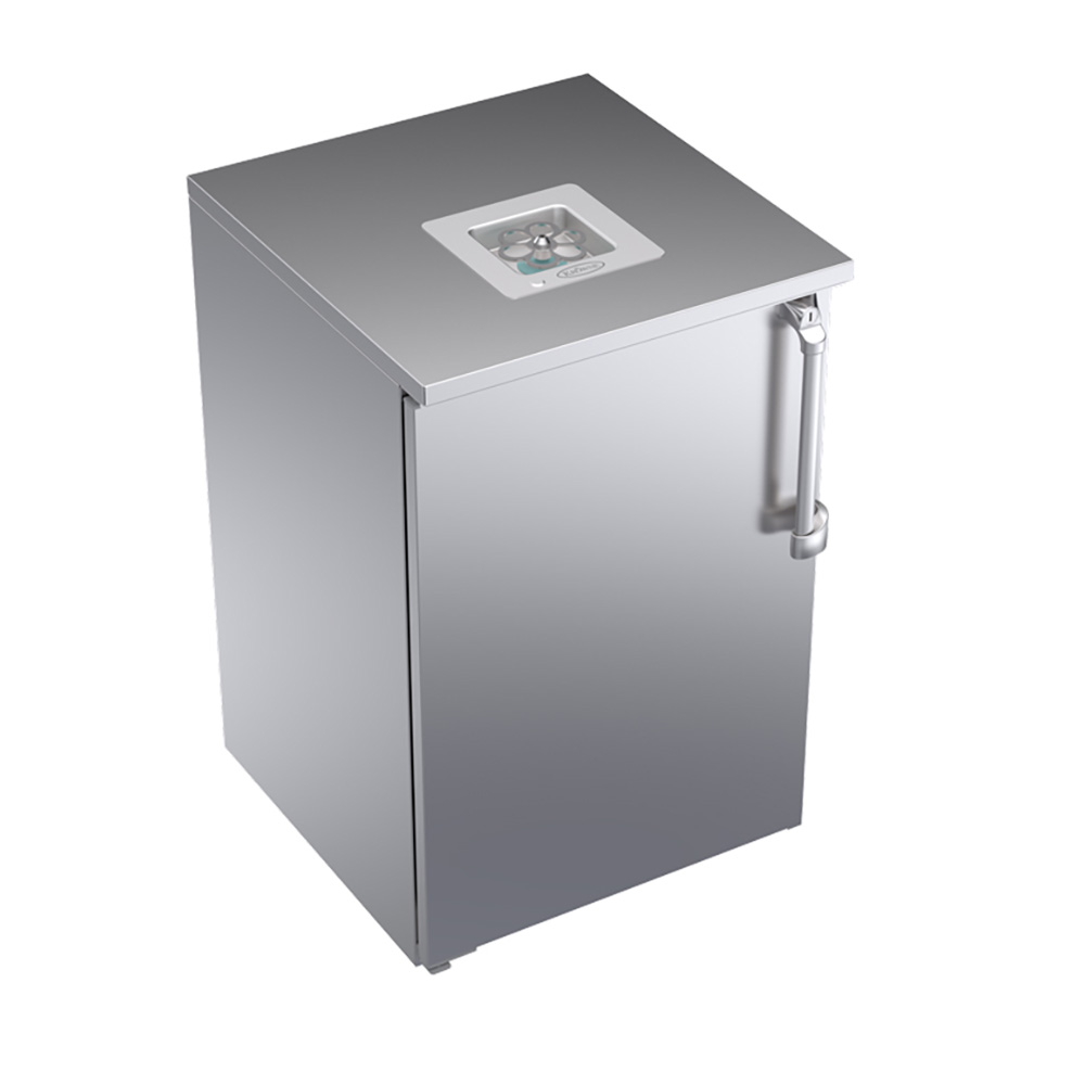 Krowne GC24S-L Royal Series 24" Liquid CO2 Glass Chiller Cabinet, Stainless Steel Door with Left Hinge