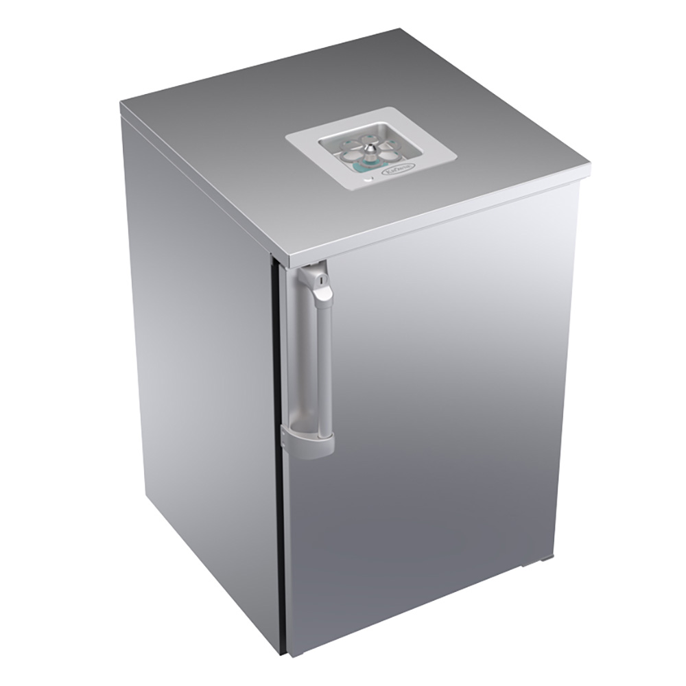 Krowne GC24S-R Royal Series 24" Liquid CO2 Glass Chiller Cabinet, Stainless Steel Door with Right Hinge