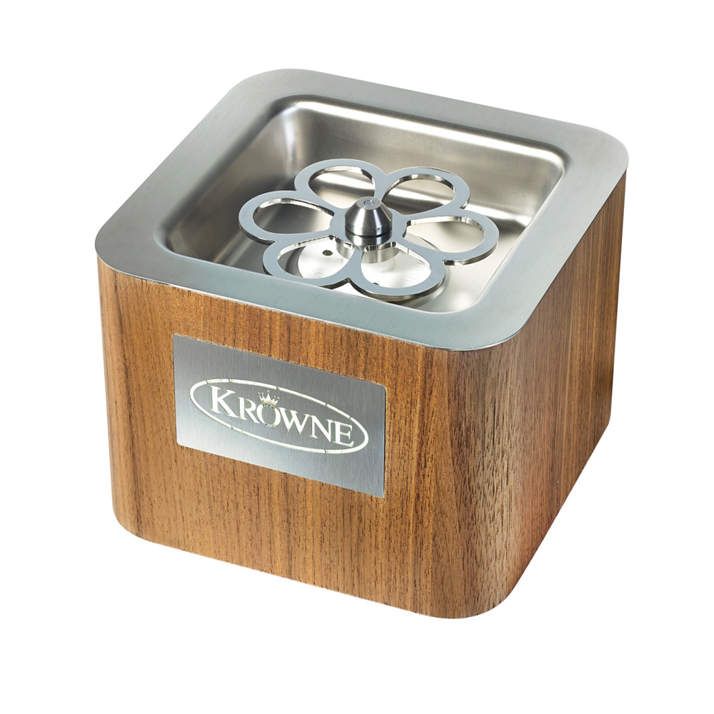 Krowne KR-LC2GF-TT-W Royal Series Liquid CO2 Glass Chiller Table Top with Wood Finish