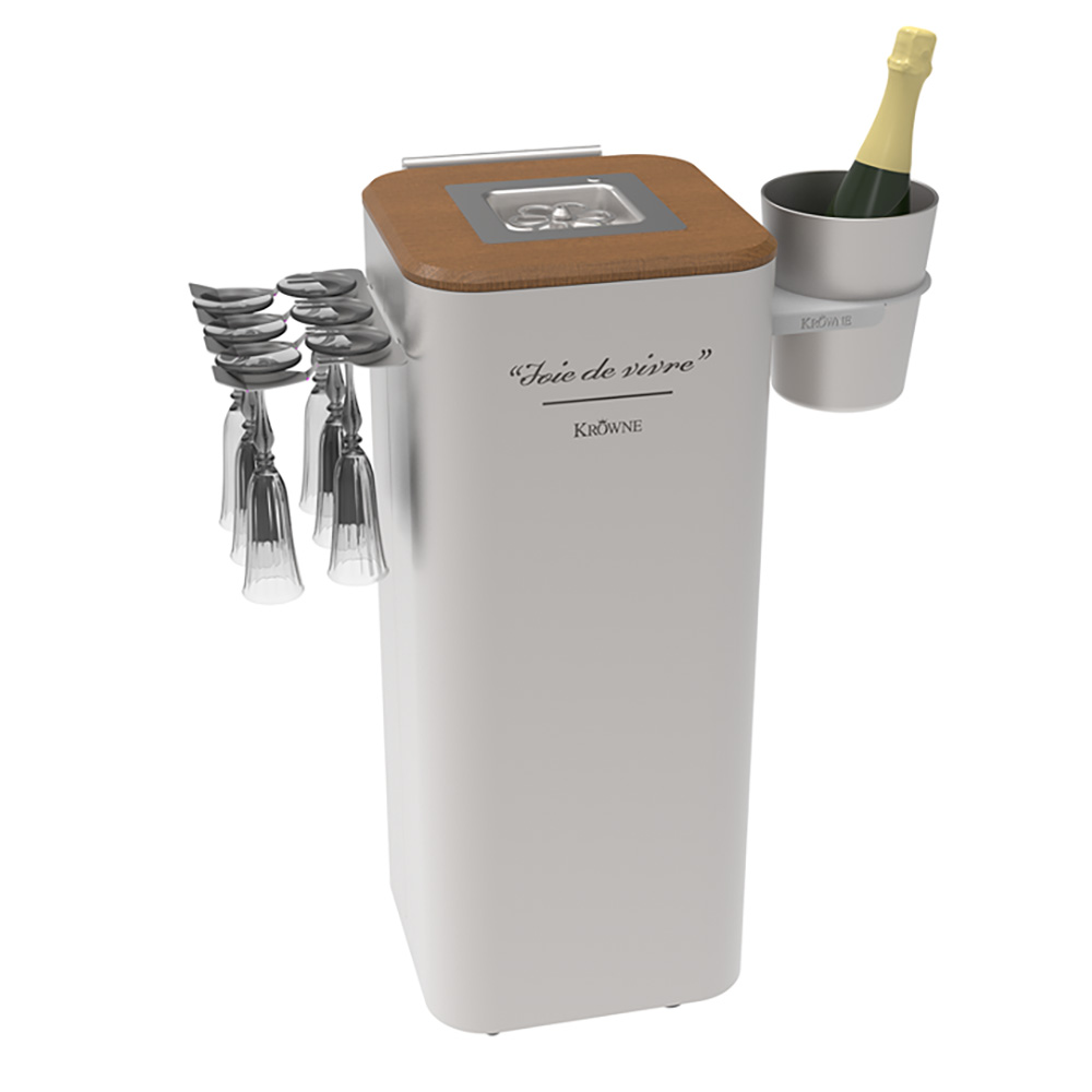 Krowne KR-MGC Tableside Champagne Glass Chiller Cart