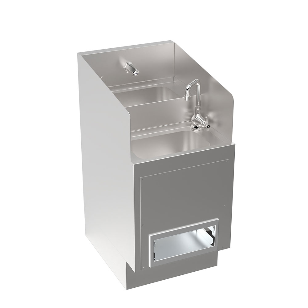 Krowne KR24-HX18-E Royal Series 18"L x 24"D Hybrid Speed Sink with Electronic Sensor Faucet