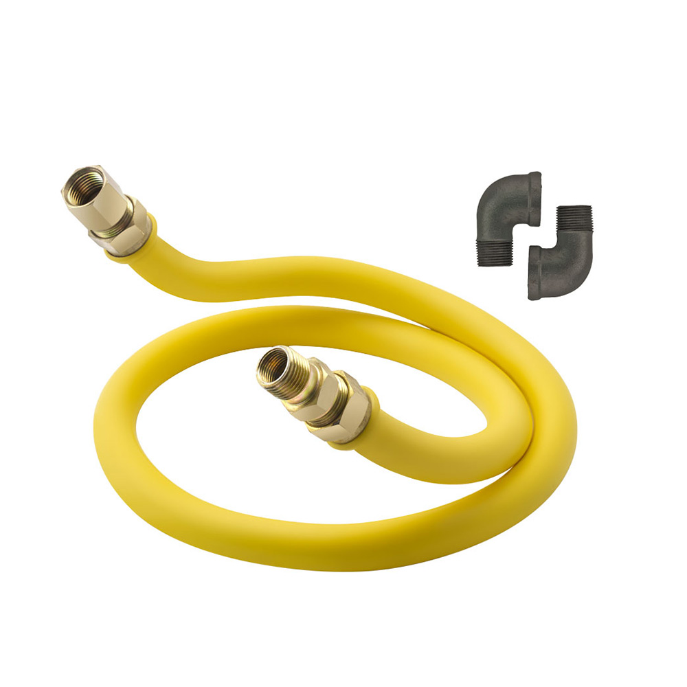 Krowne S7548K1 3/4" x 48" Stationary Gas Connector Kit w/ Gas Connector and (2) Elbows