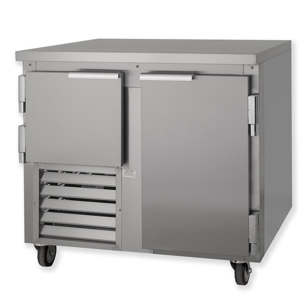 Leader NLB36 36" Low Boy Worktop Refrigerator with 1 Full & 1/2 Door