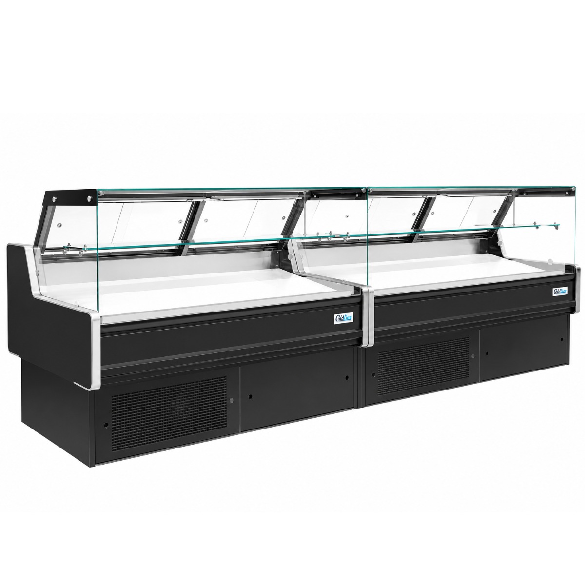 Coldline LDC142-RM 142" Flat Straight Glass Meat Deli Case for Remote Condensing