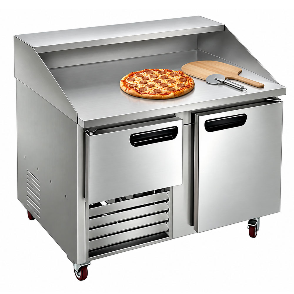 Leader NDR48 48" Refrigerated Pizza Prep Dough Restarder, Side Motor