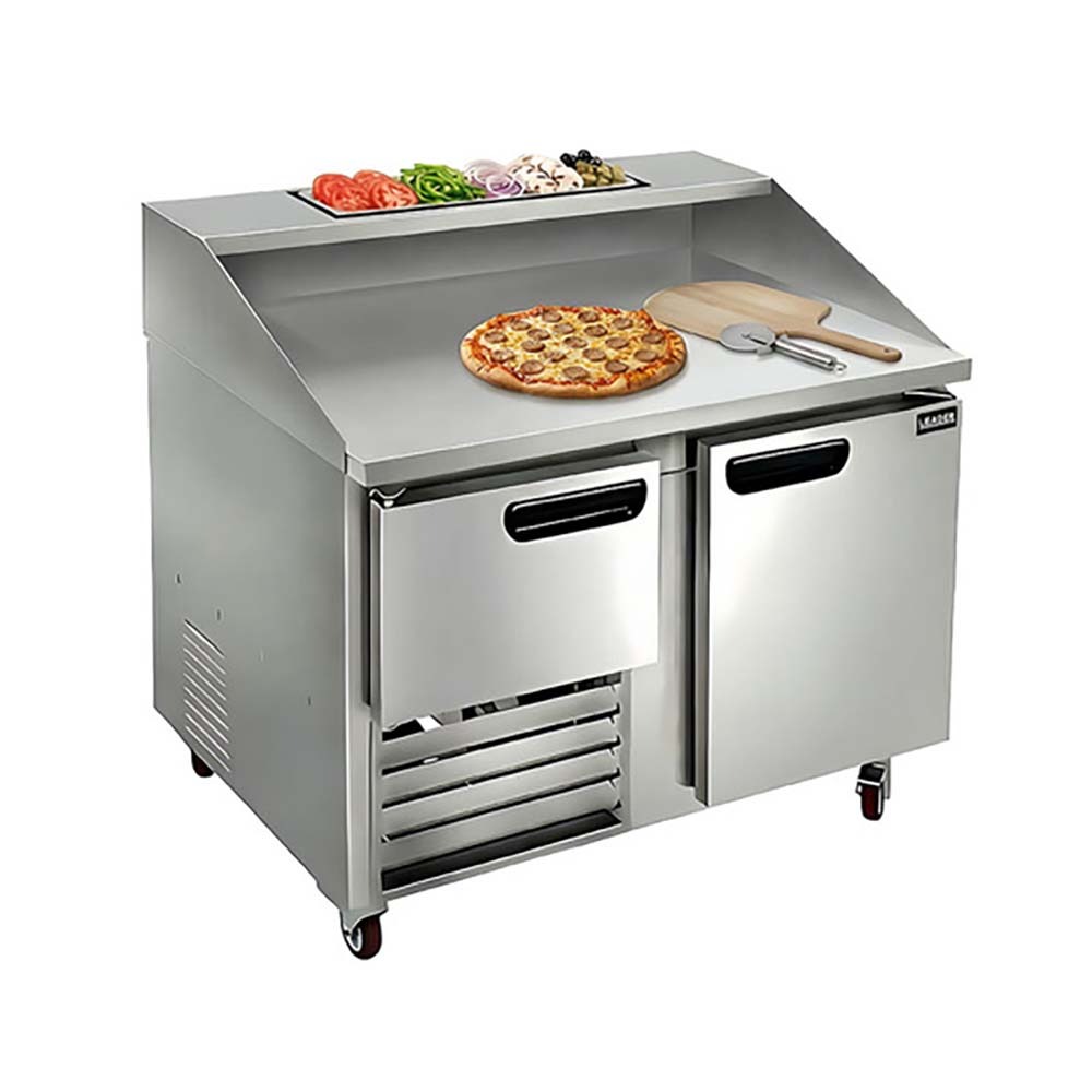 Leader NDR48OP 48" Open Top Refrigerated Pizza Prep Dough Restarder, Side Motor