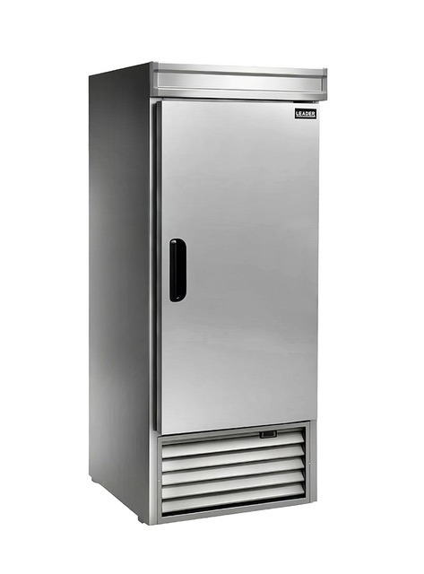 Leader NLR30 30" 1 Solid Door Stainless Steel Reach-In Refrigerator