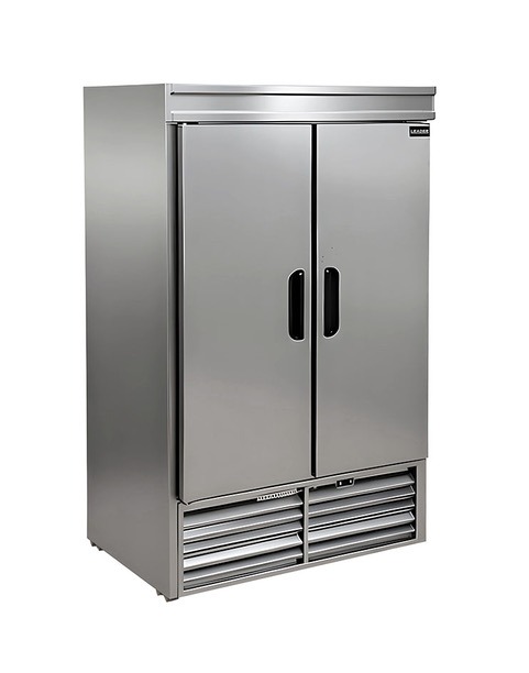 Leader NLR48 48" 2 Solid Door Stainless Steel Reach-In Refrigerator