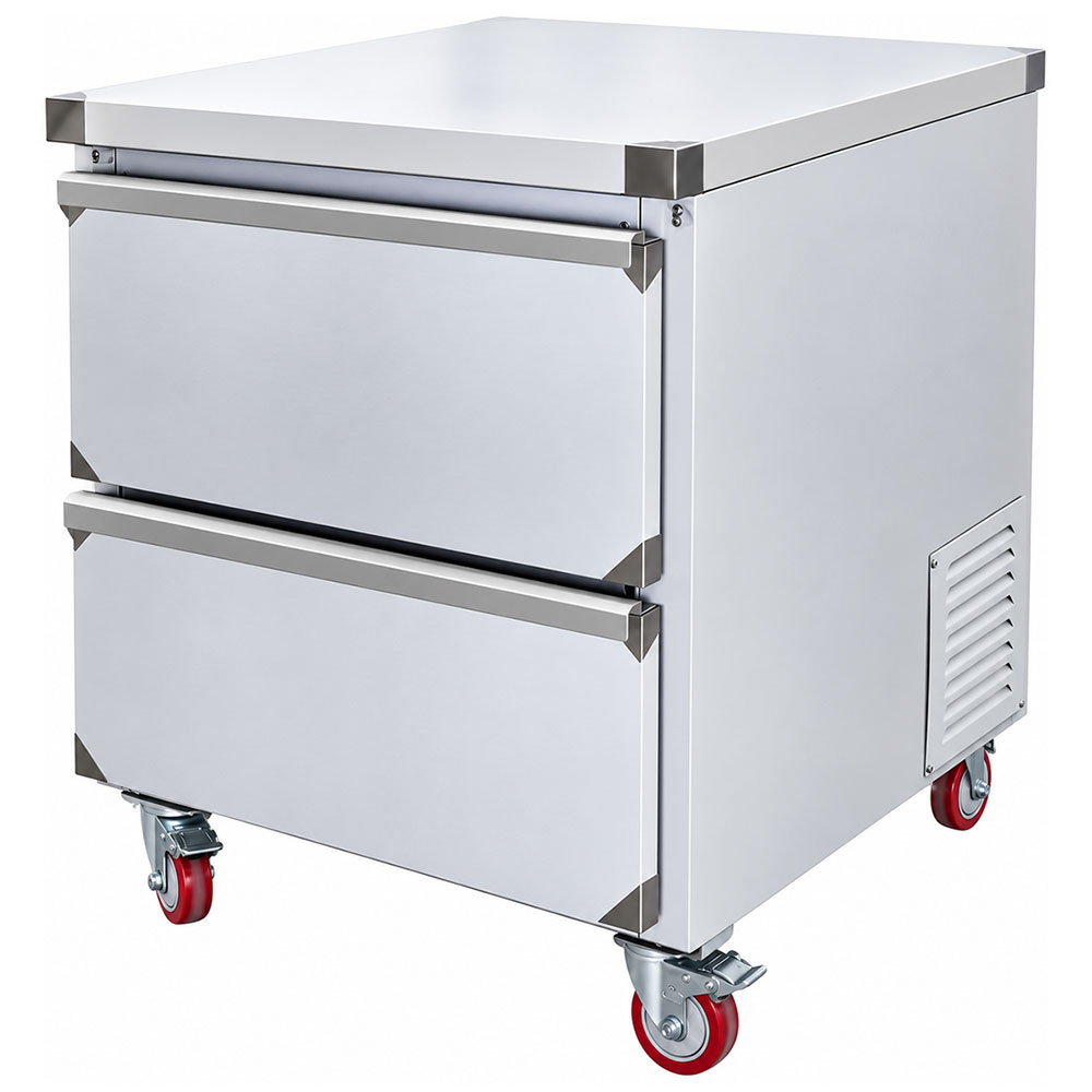 Leader NSFB27-D2 27" Worktop Refrigerator with 2 Drawers, Back Motor