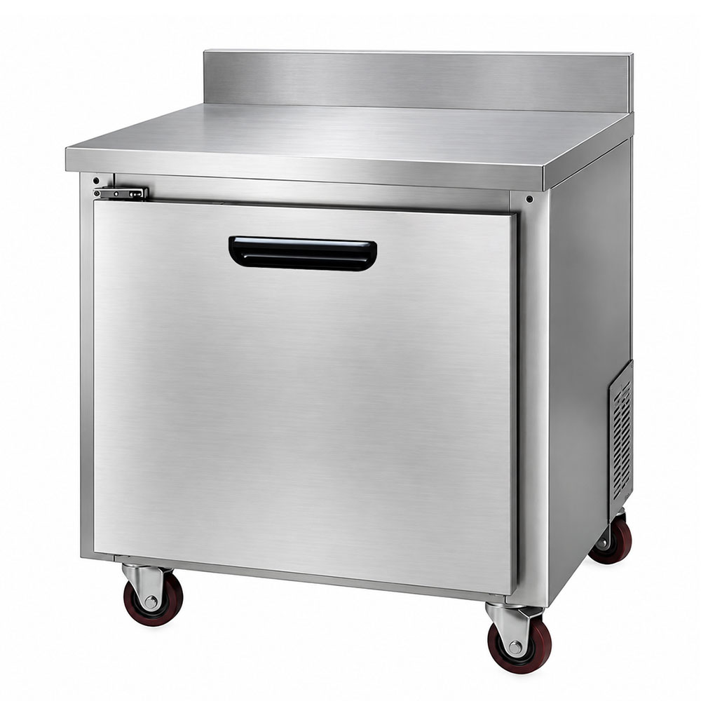 Leader NSFB27BS 27" Worktop Refrigerator with 1 Full Door and Backsplash