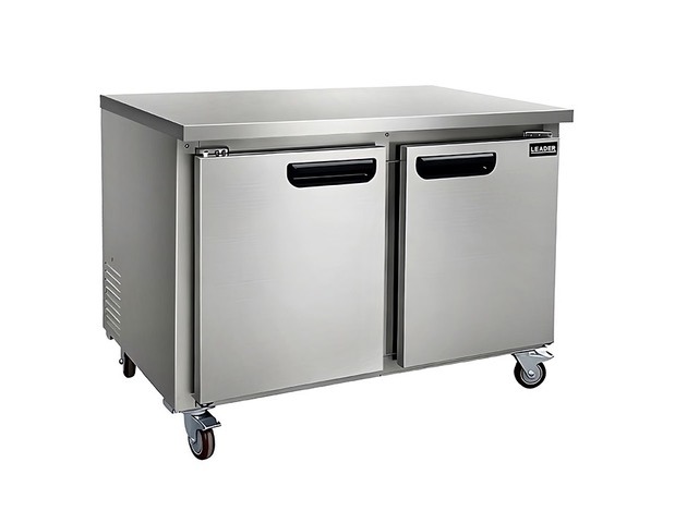 Leader NSFB48 48" Low Boy Worktop Refrigerator with 2 Full Door