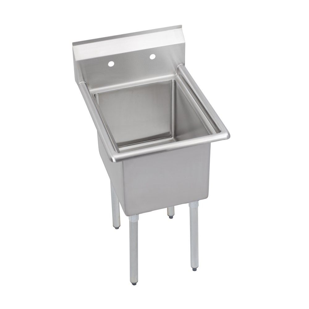 L&J LJ1416-1 19" 1 Compartment Sink with 14" x 16" Bowl & No Drainboard