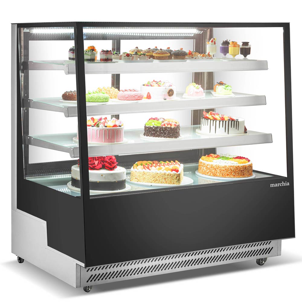 Marchia TMB60 60" Refrigerated Bakery Display Case Straight Glass