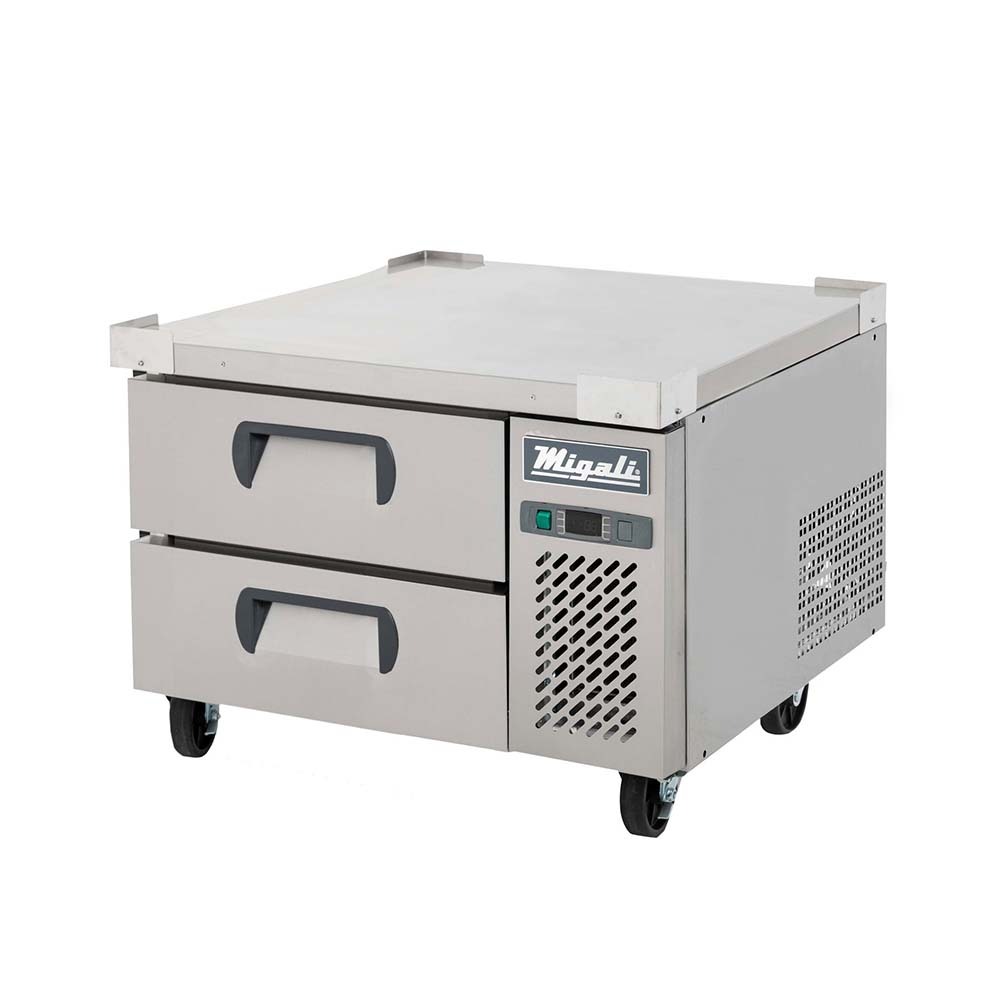 Migali C-CB36-HC 36" Chef Base Refrigerated Equipment Stand - 2 Drawer