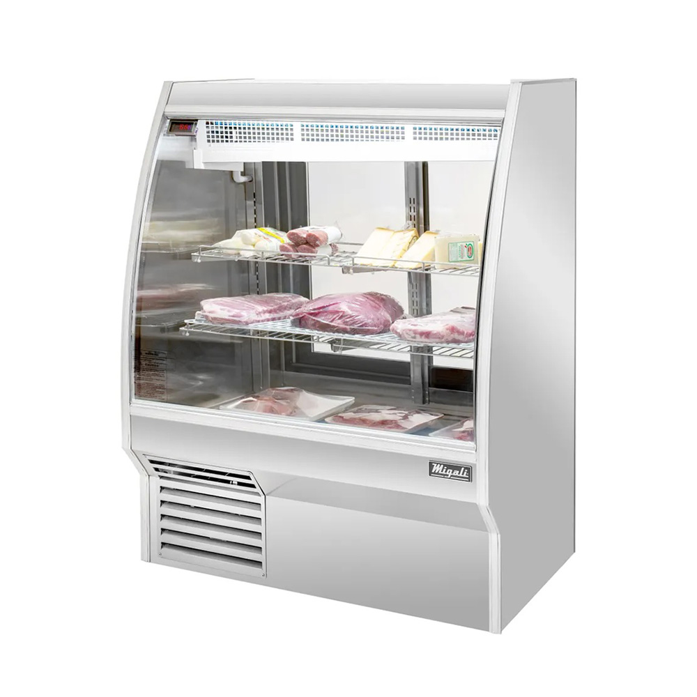 Migali C-DC-3 46" Refrigerated Curved Glass Deli Meat Display Case