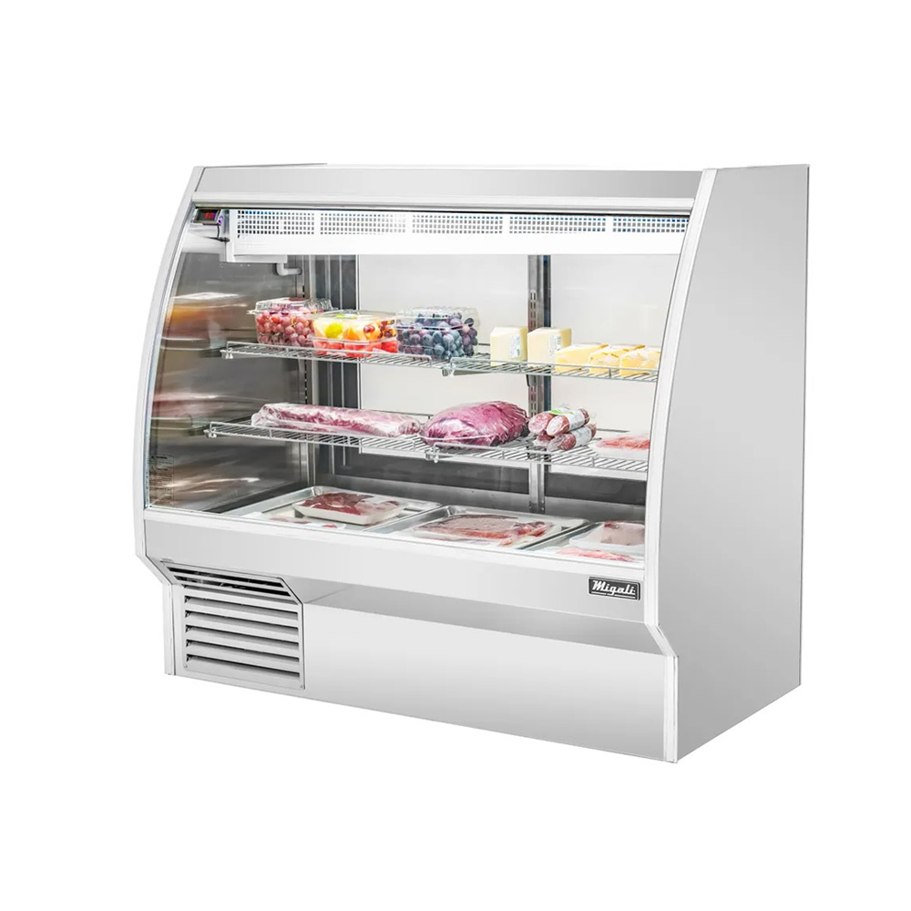 Migali C-DC-5 60" Refrigerated Curved Glass Deli Meat Display Case