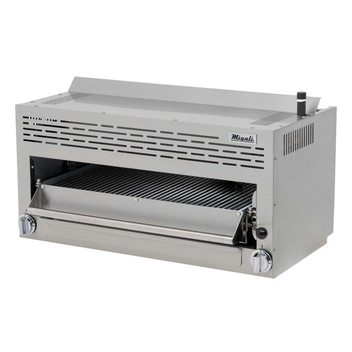 Migali C-SM-36-LP 36" Liquid Propane Manual Control Salamander Broiler - 43,000 BTU